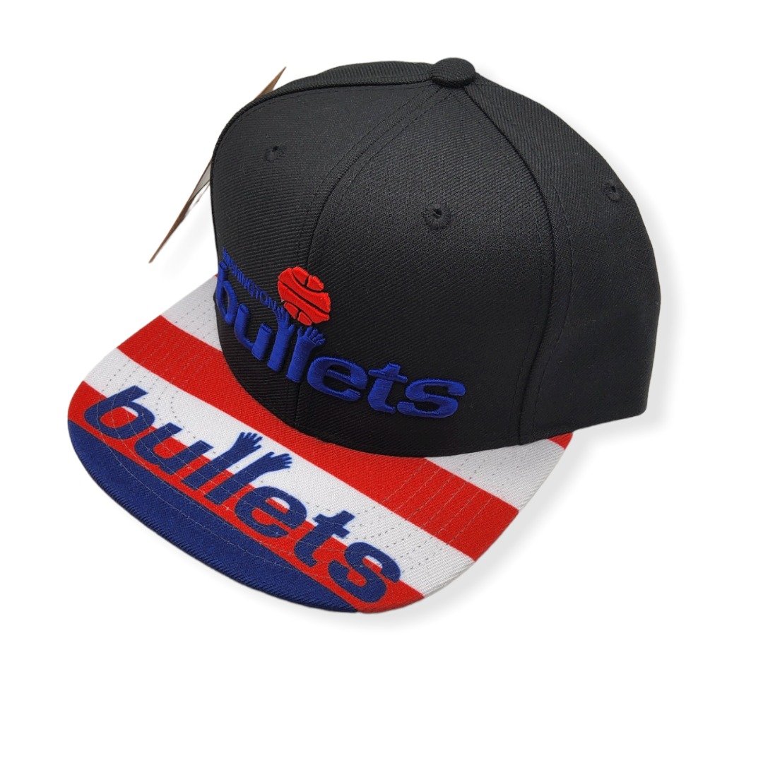 Mitchell & Ness Washington Bullets Swingman Pop Hardwood Classics Adjustable Snapback Hat Cap