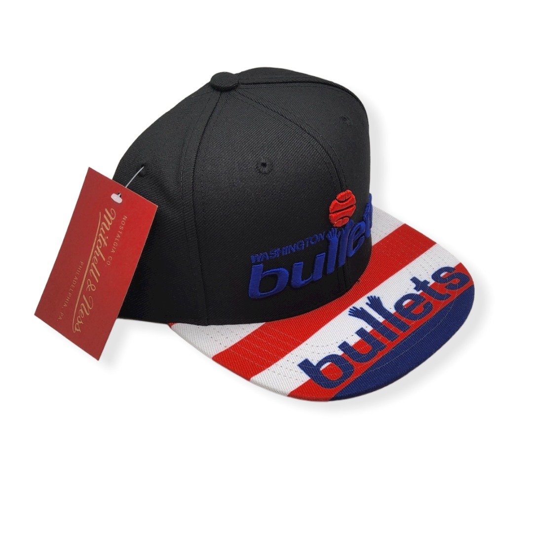 Mitchell & Ness Washington Bullets Swingman Pop Hardwood Classics Adjustable Snapback Hat Cap