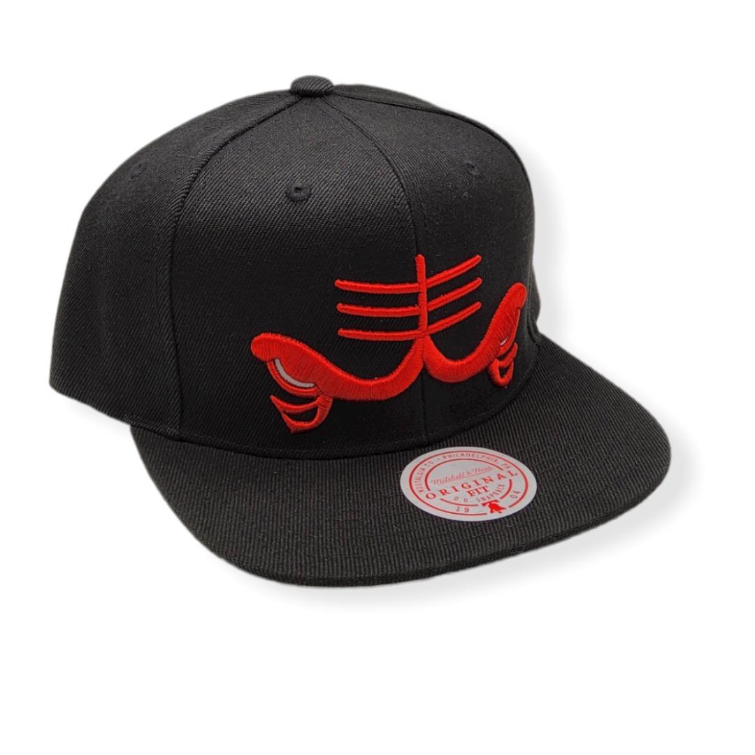 Mitchell & Ness Chicago Bulls Logo Remix Hardwood Classics Adjustable Snapback Hat Cap