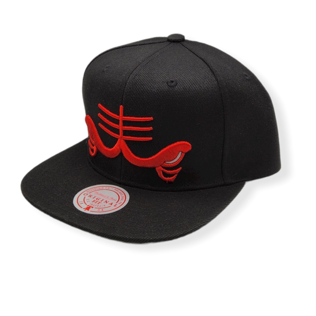 Mitchell & Ness Chicago Bulls Logo Remix Hardwood Classics Adjustable Snapback Hat Cap