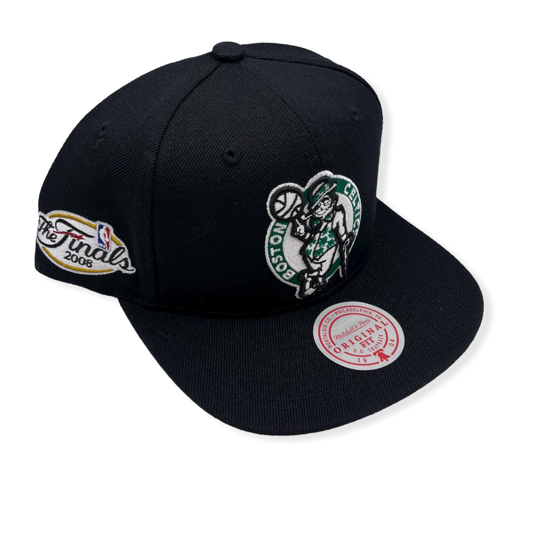 Mitchell & Ness Boston Celtics Top Spot 2008 Finals Black Adjustable Snapback Hat Cap
