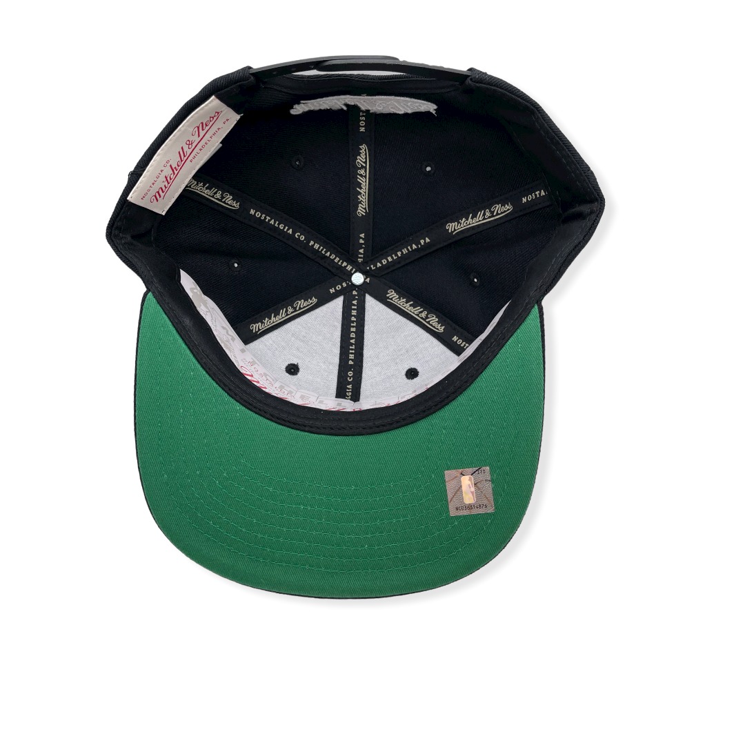Mitchell & Ness Boston Celtics Top Spot 2008 Finals Black Adjustable Snapback Hat Cap