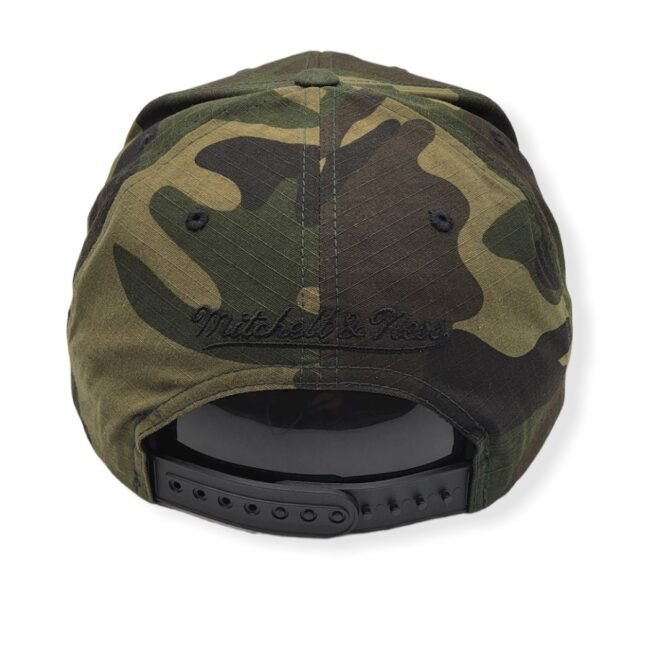 Mitchell & Ness Los Angeles Football Club Gold Outline Camo Adjustable Snapback Hat Cap