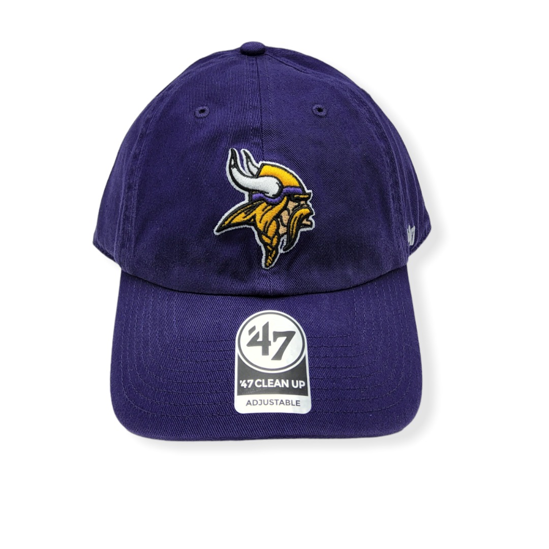 '47 Minnesota Vikings Clean Up Purple Adjustable Strap Hat Cap