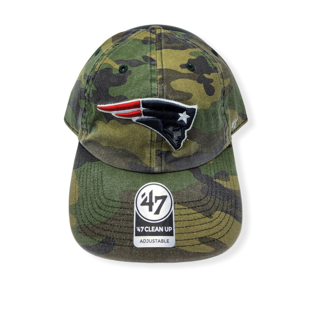 '47 New England Patriots Clean Up Camo Adjustable Strap Hat Cap