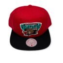Mitchell & Ness Memphis Grizzlies Core Basic Hardwood Classics Red/Black Adjustable Snapback Hat Cap