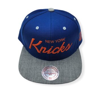 Mitchell & Ness New York Knicks Special Script Road Adjustable Snapback Hat Cap