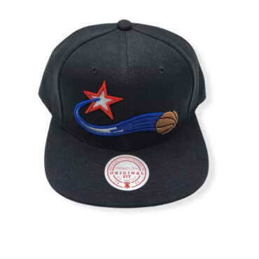 Mitchell & Ness Philadelphia 76ers Logo Remix Hardwood Classics  Adjustable Snapback Hat Cap