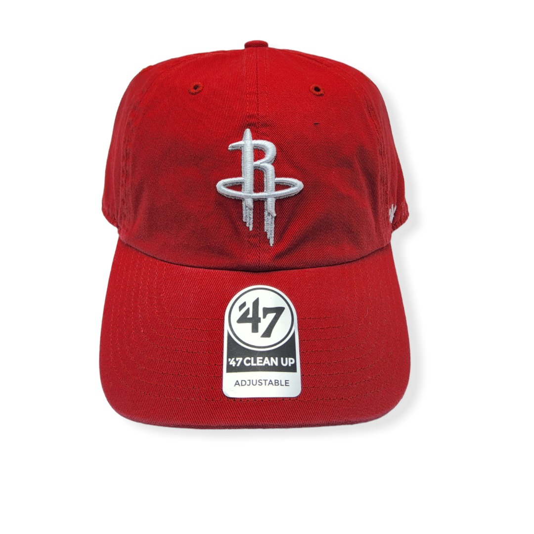 '47 Houston Rockets Clean Up Red Adjustable Strap Hat Cap