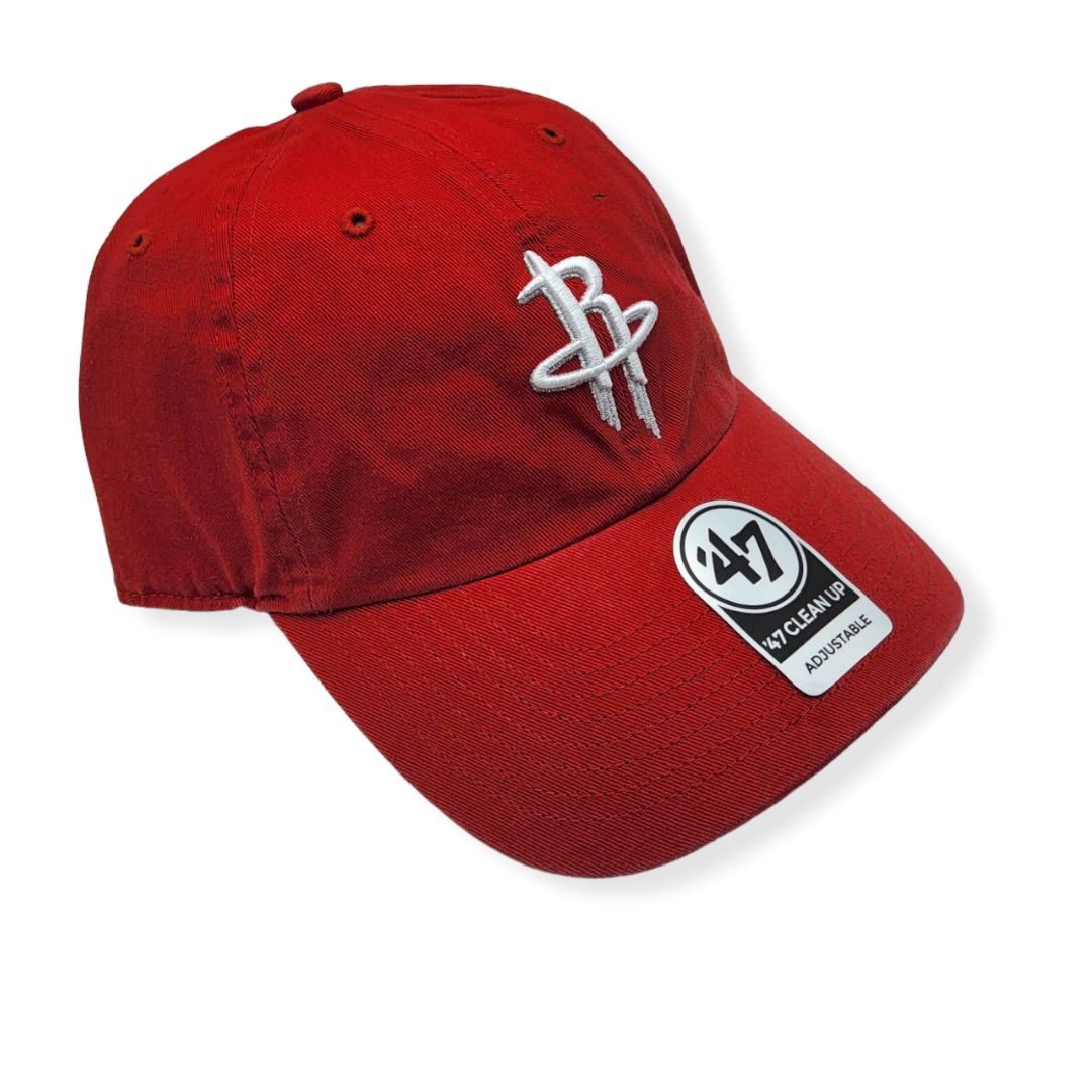 '47 Houston Rockets Clean Up Red Adjustable Strap Hat Cap