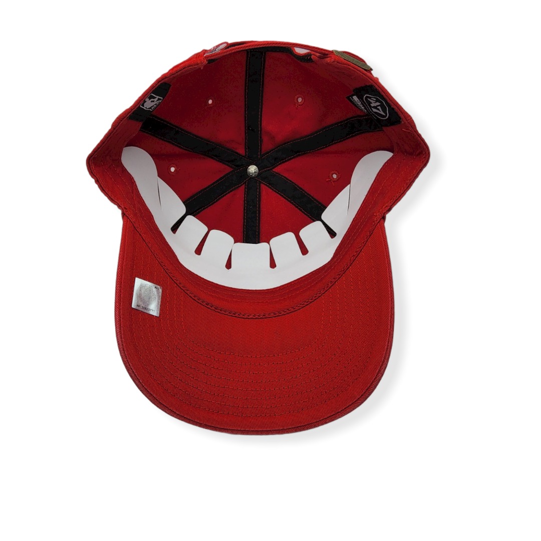 '47 Houston Rockets Clean Up Red Adjustable Strap Hat Cap