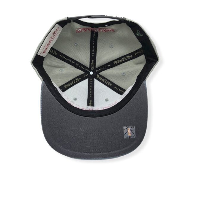 Mitchell & Ness Milwaukee Bucks Cool Grey 3 Adjustable Snapback Hat Cap