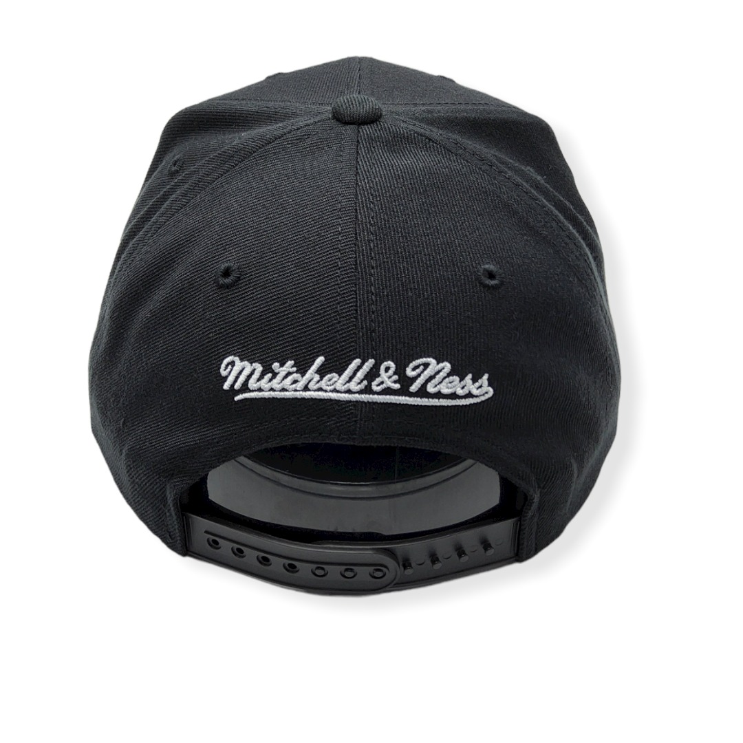 Mitchell & Ness Los Angeles Clippers BH72AL Black Adjustable Snapback Hat Cap