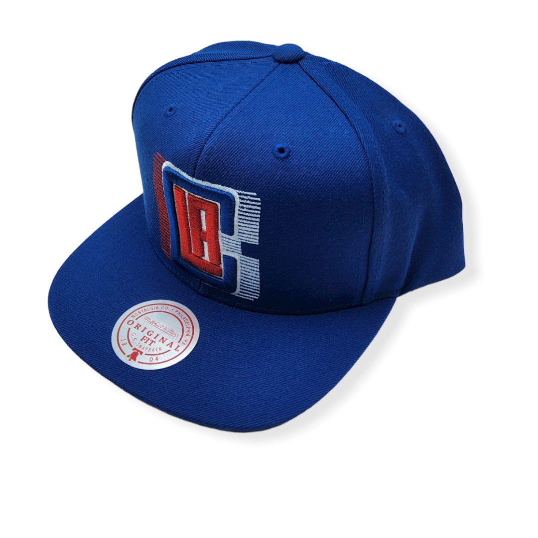Mitchell & Ness Los Angeles Clippers TRP Slice Halftone Adjustable Snapback Hat Cap