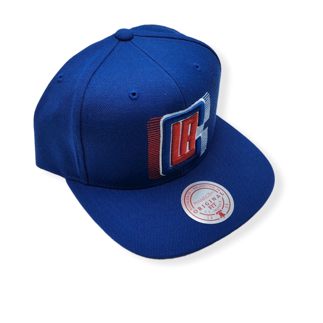 Mitchell & Ness Los Angeles Clippers TRP Slice Halftone Adjustable Snapback Hat Cap