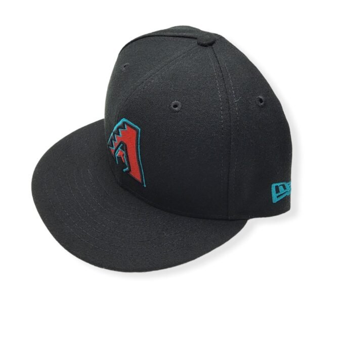 New Era Arizona Diamondbacks 59Fifty Basic Black Fitted Hat Cap Size 7 5/8