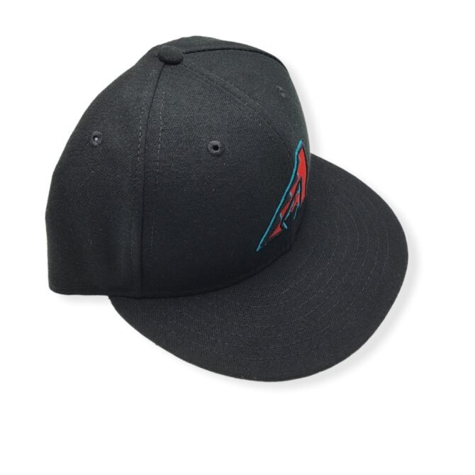 New Era Arizona Diamondbacks 59Fifty Basic Black Fitted Hat Cap Size 7 5/8