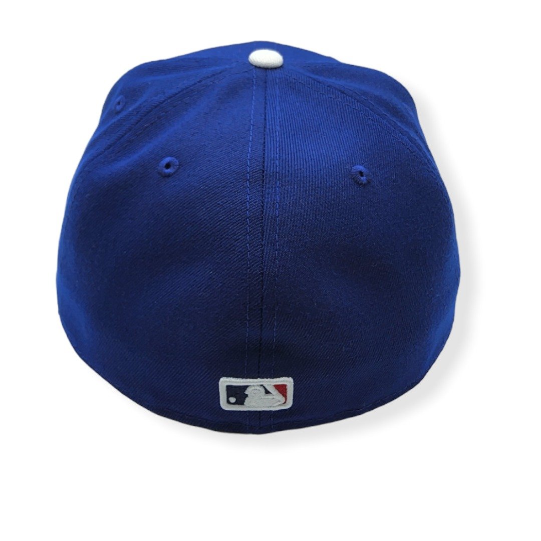 New Era Los Angeles Dodgers 59Fifty Basic Blue/White Logo Fitted Hat Cap Size 7