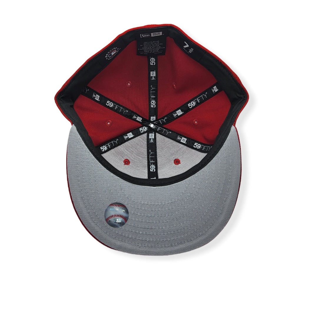 New Era San Francisco Giants 59Fifty Basic Red Fitted Hat Cap Size 7 1/8