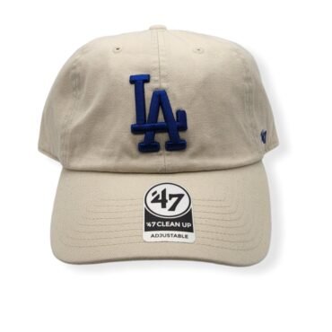 '47 Los Angeles Dodgers Clean Up Natural Adjustable Strap Hat Cap