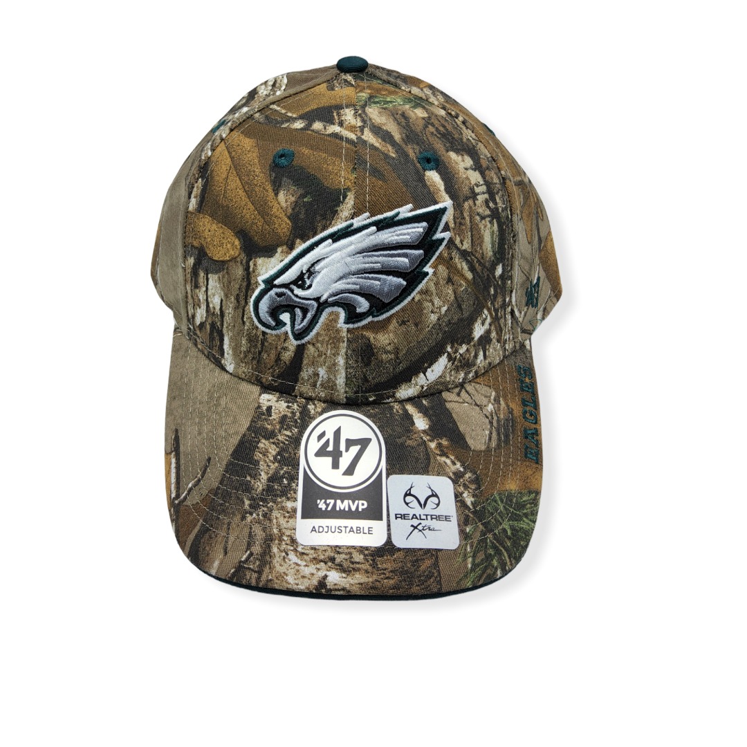 '47 Philadelphia Eagles MVP Realtree Camo Adjustable Strap Hat Cap
