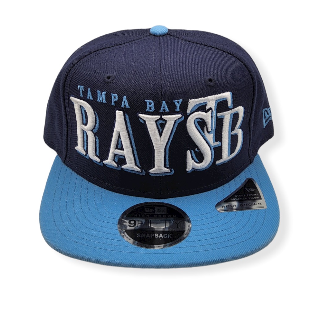 New Era Tampa Bay Rays 9Fifty Jumbo B1 High Crown Adjustable Snapback Hat Cap