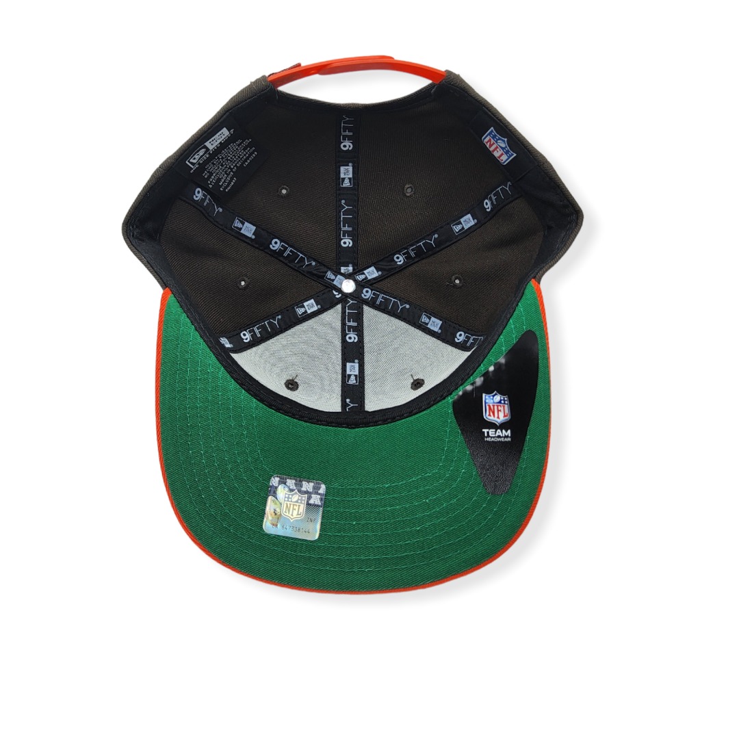 New Era Cleveland Browns 9Fifty Jumbo B1 High Crown Adjustable Snapback Hat Cap