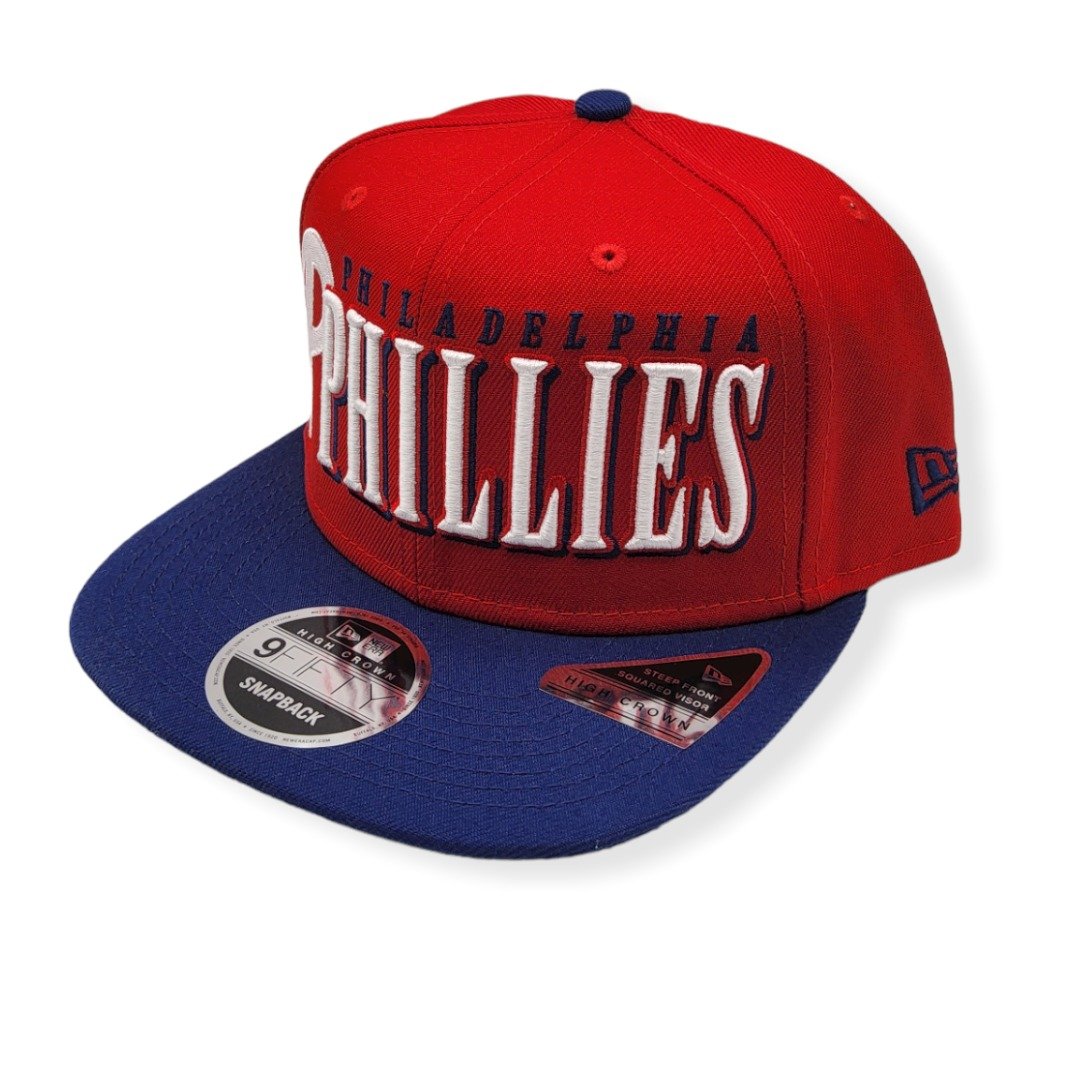 New Era Philadelphia Phillies 9Fifty Jumbo B1 High Crown Adjustable Snapback Hat Cap