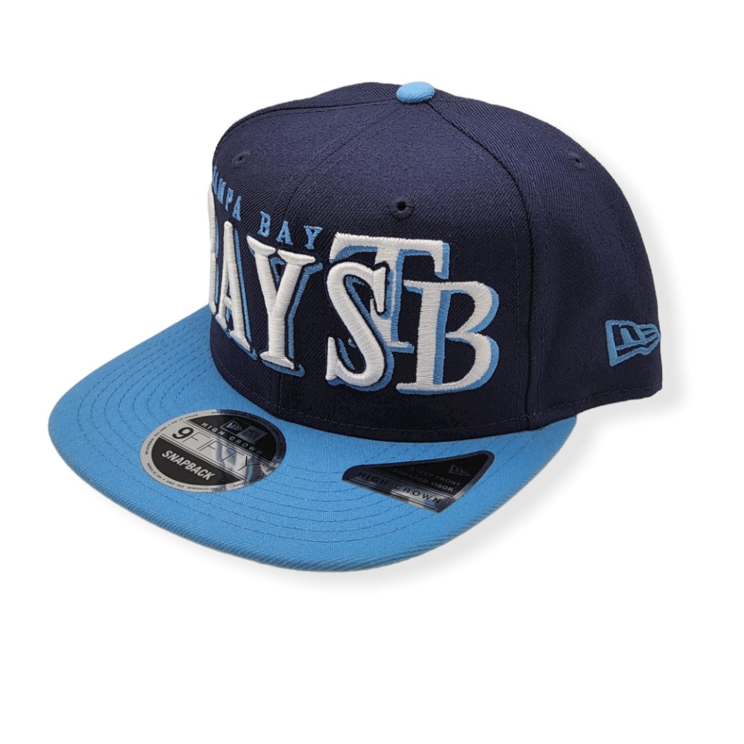 New Era Tampa Bay Rays 9Fifty Jumbo B1 High Crown Adjustable Snapback Hat Cap