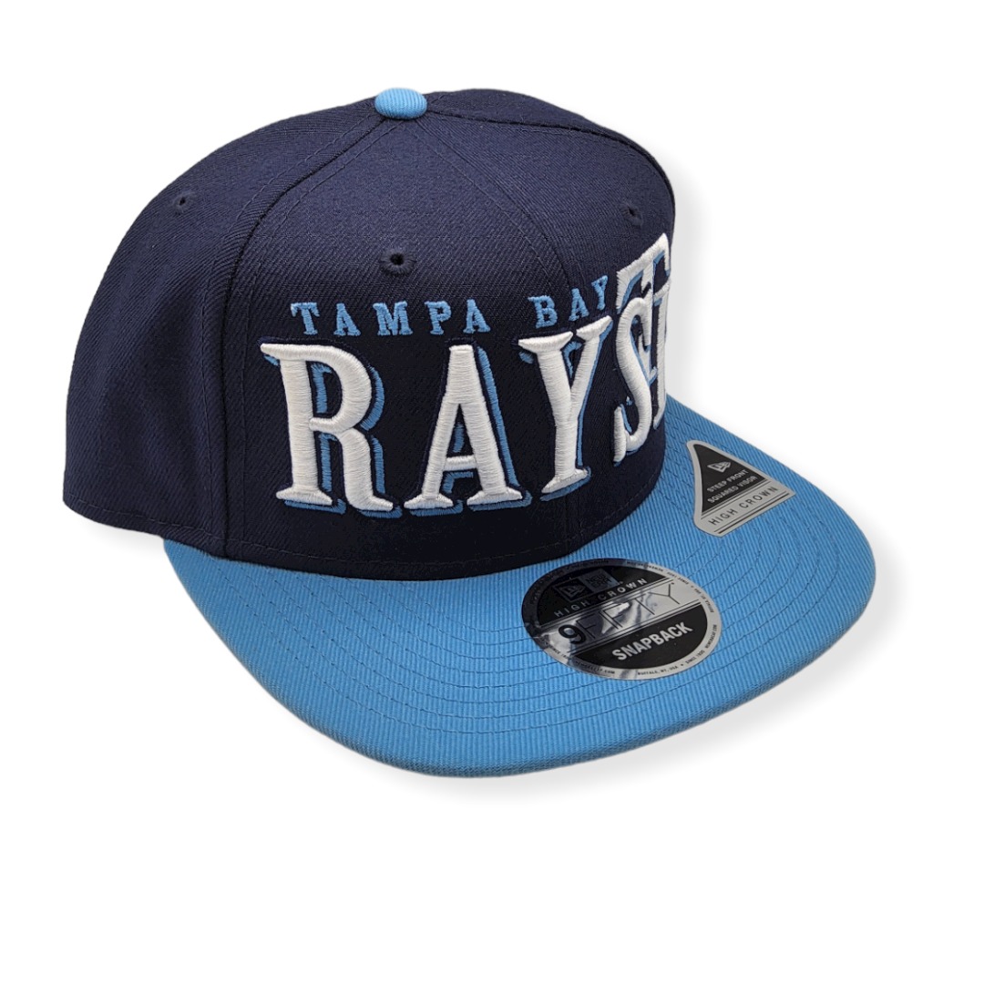 New Era Tampa Bay Rays 9Fifty Jumbo B1 High Crown Adjustable Snapback Hat Cap