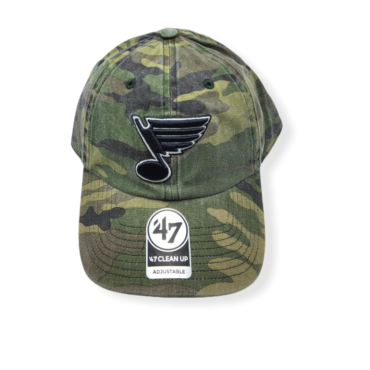 '47 St. Louis Blues Clean Up Camo/Navy Logo Adjustable Strap Hat Cap