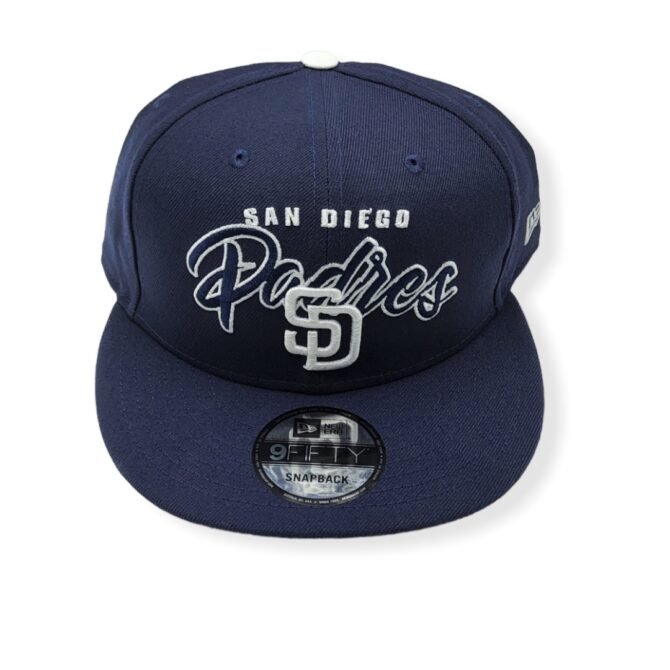 New Era San Diego Padres 9Fifty Retro Script Adjustable Snapback Hat Cap