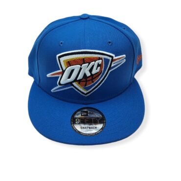 New Era Oklahoma City Thunder 9Fifty Threads XL Logo Adjustable Snapback Hat Cap