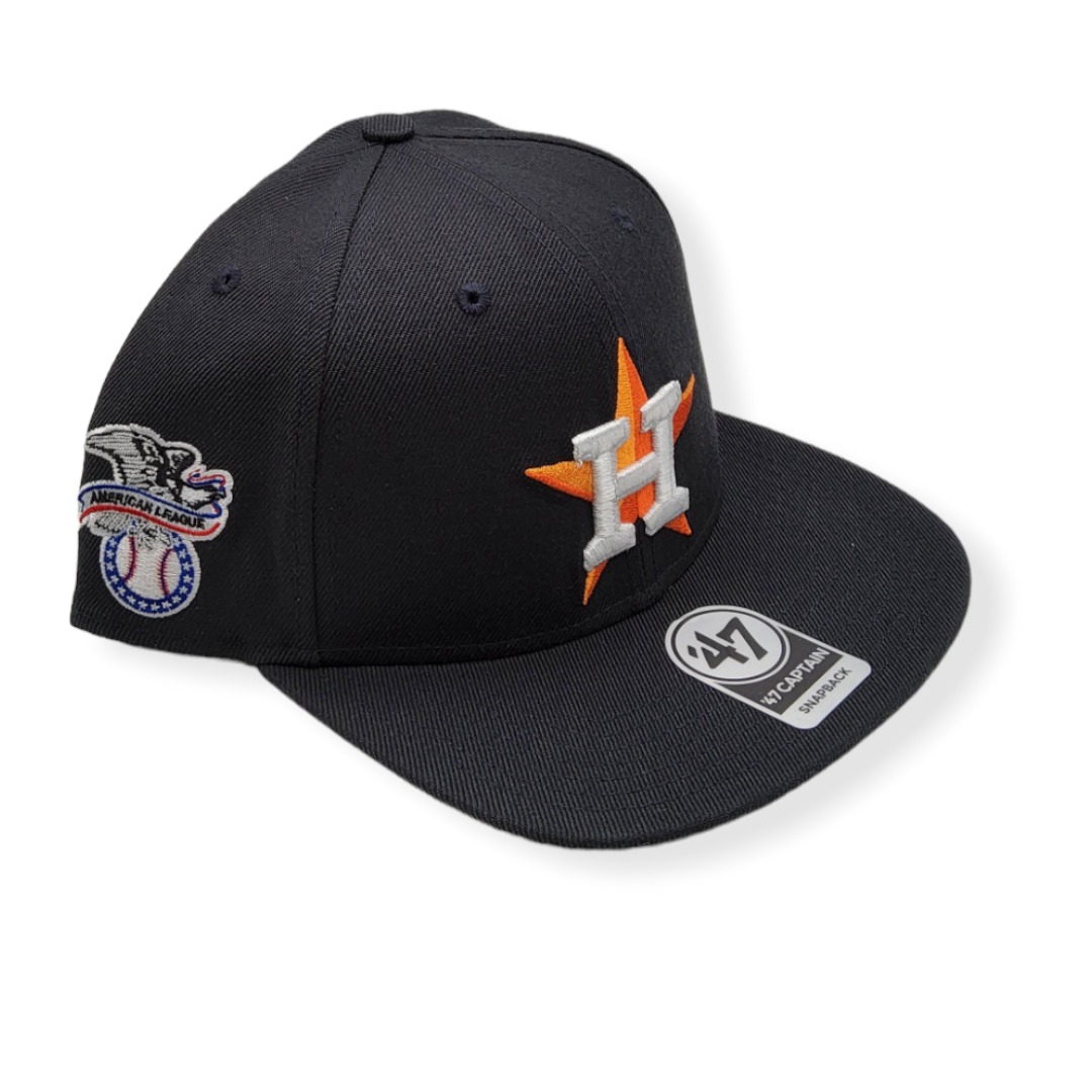 '47 Houston Astros Captain Sure Shot Navy Adjustable Snapback Hat Cap