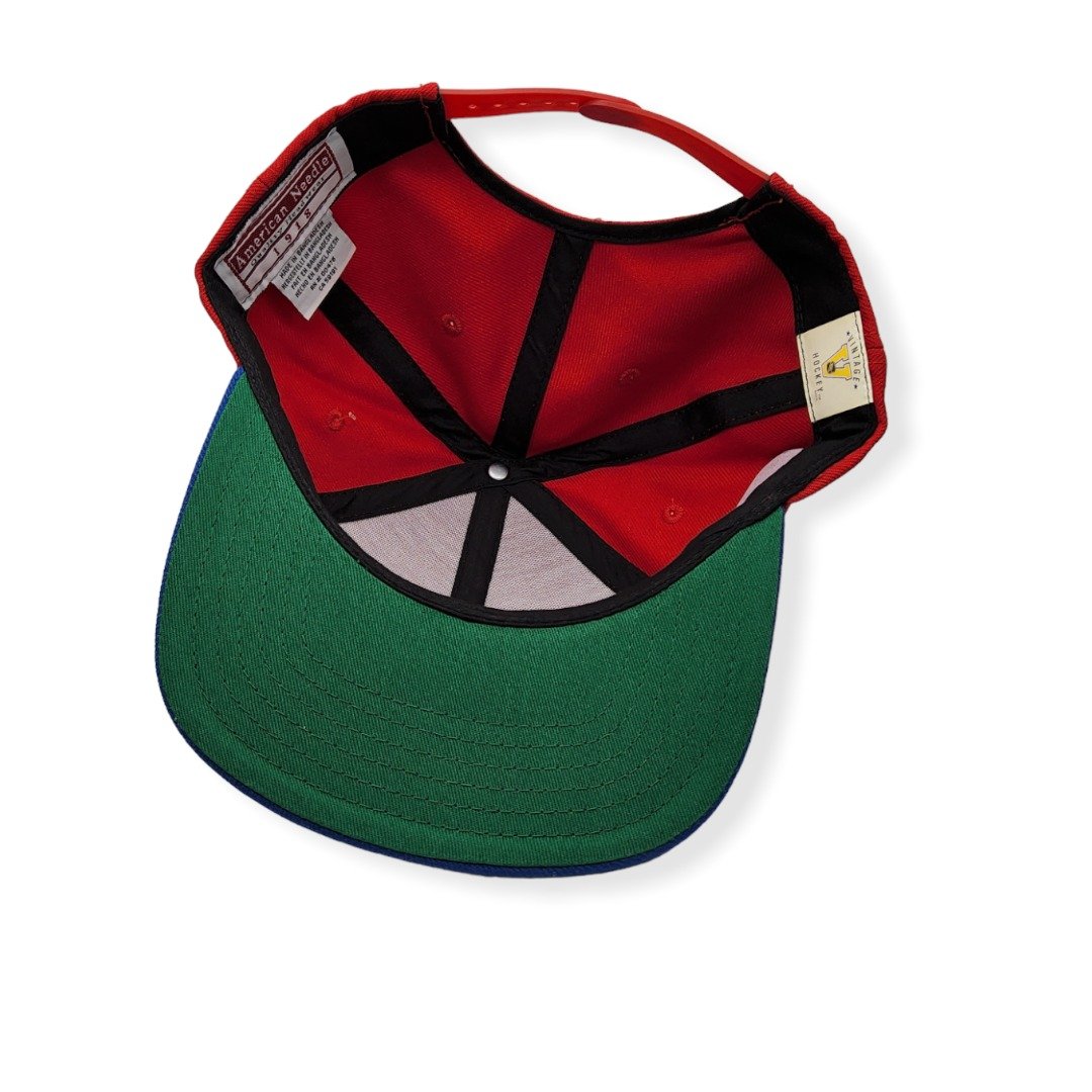 American Needle Washington Capitals 400 Series Replica Wool Red/Blue Adjustable Snapback Hat Cap