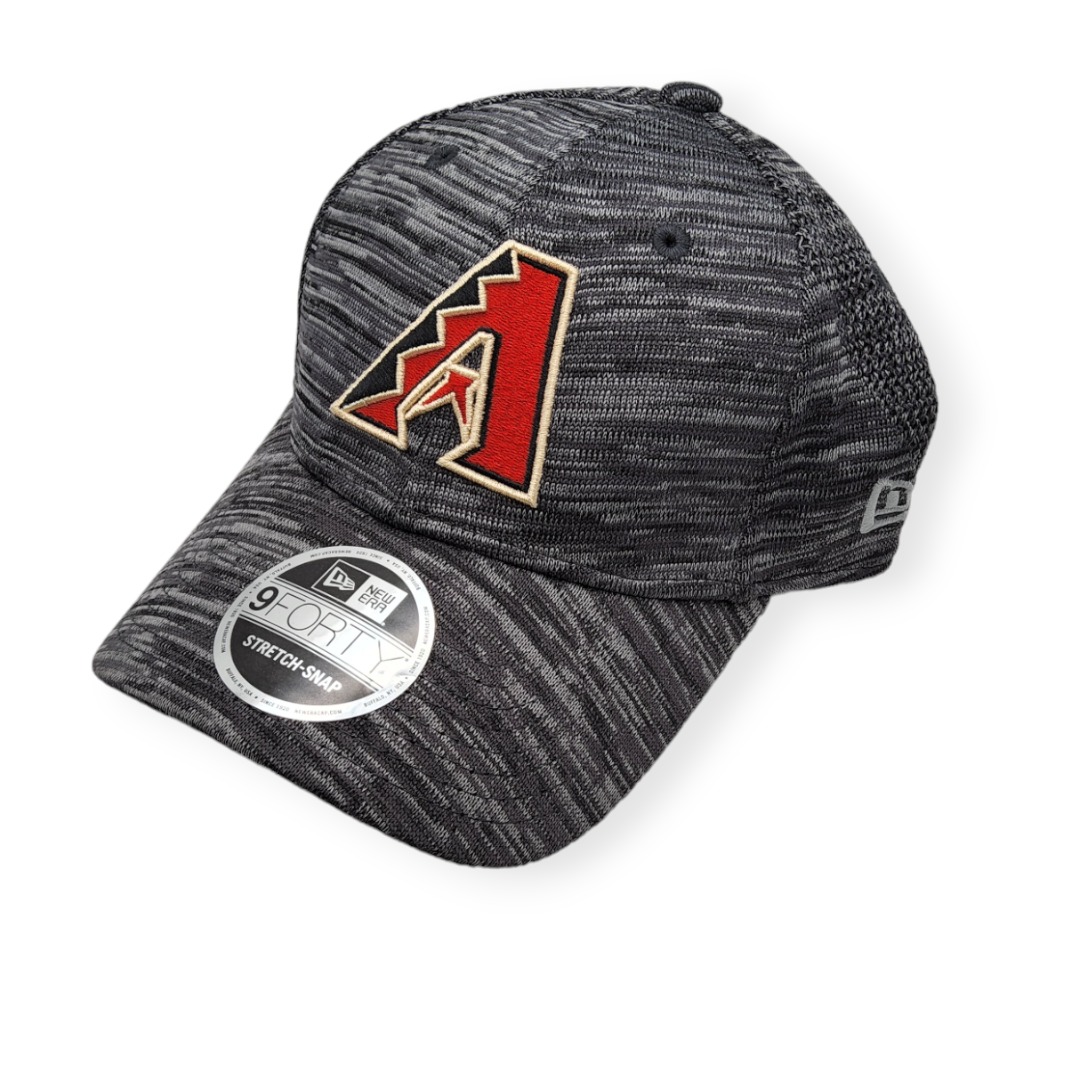 New Era Arizona Diamondbacks 9Forty Stretch Snap Tech B1 Gray Adjustable Snapback Hat Cap