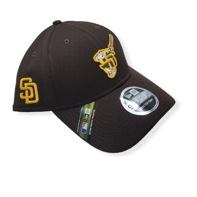 New Era San Diego Padres 9Forty Stretch Snap Batting Practice Brown Adjustable Snapback Hat Cap