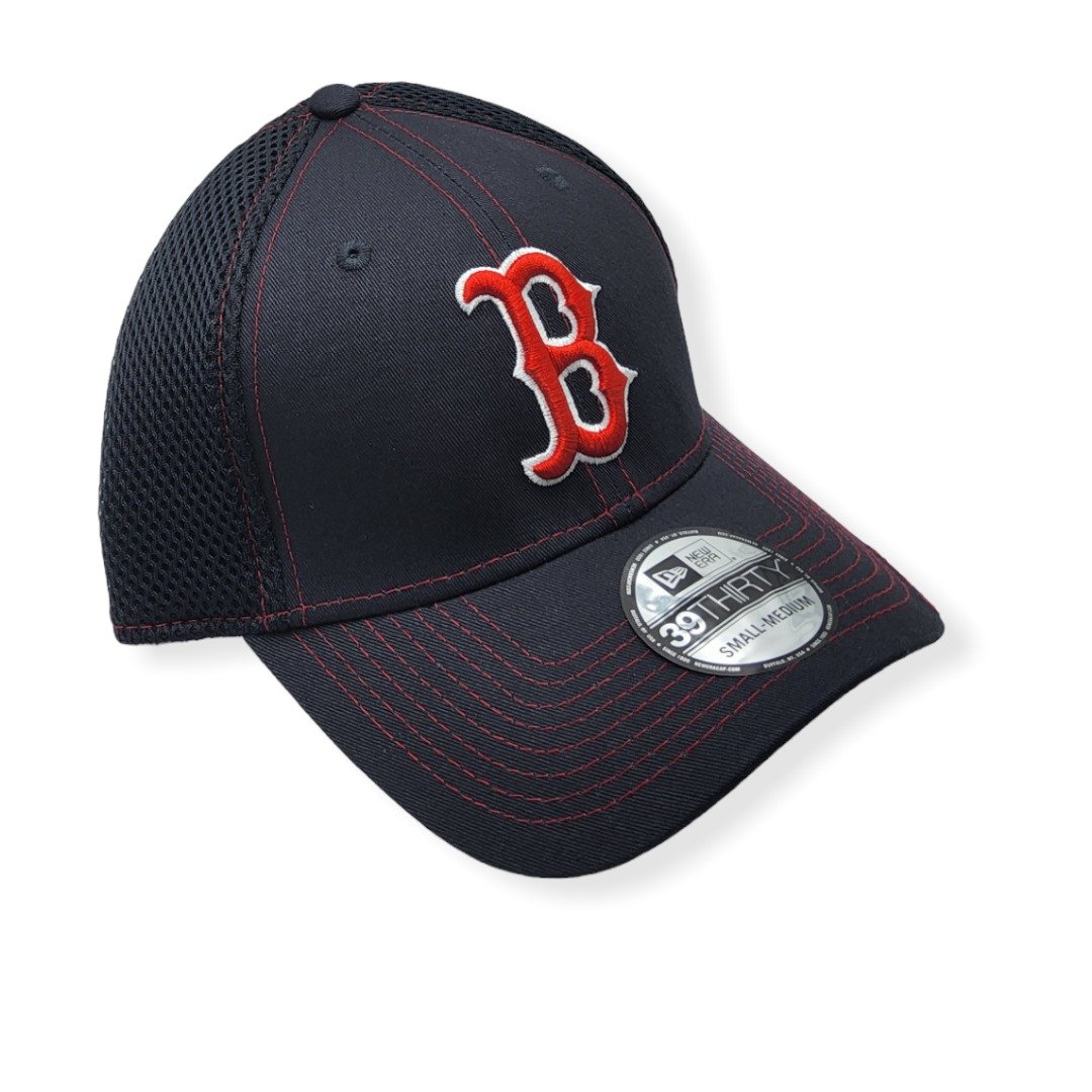 New Era Boston Red Sox 39Thirty Navy Neo Stretch Fit Size S/M Fitted Hat Cap