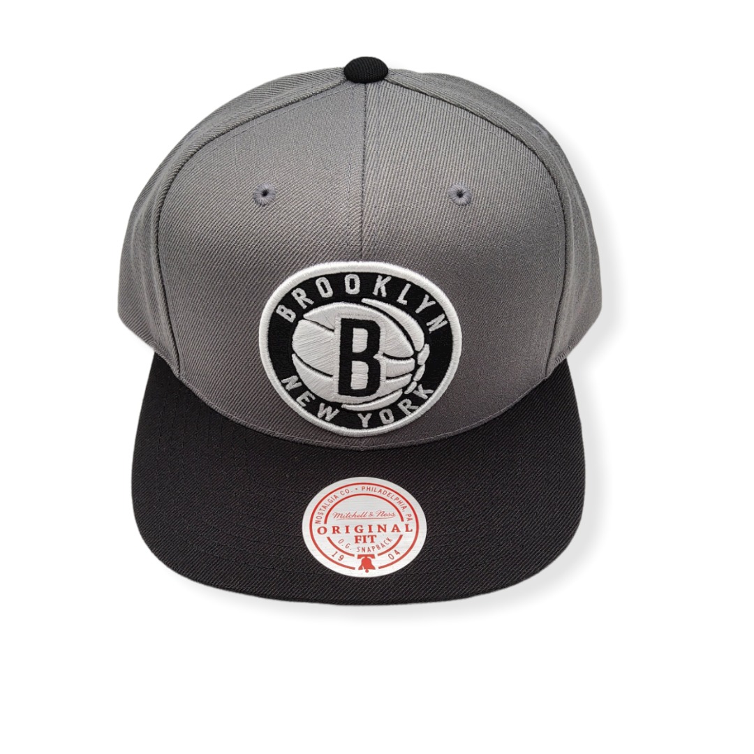 Mitchell & Ness Brooklyn Nets Wool 2 Tone Adjustable Snapback Hat Cap
