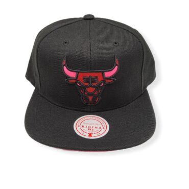Mitchell & Ness Chicago Bulls Highlighter Team Pop Adjustable Snapback Hat Cap