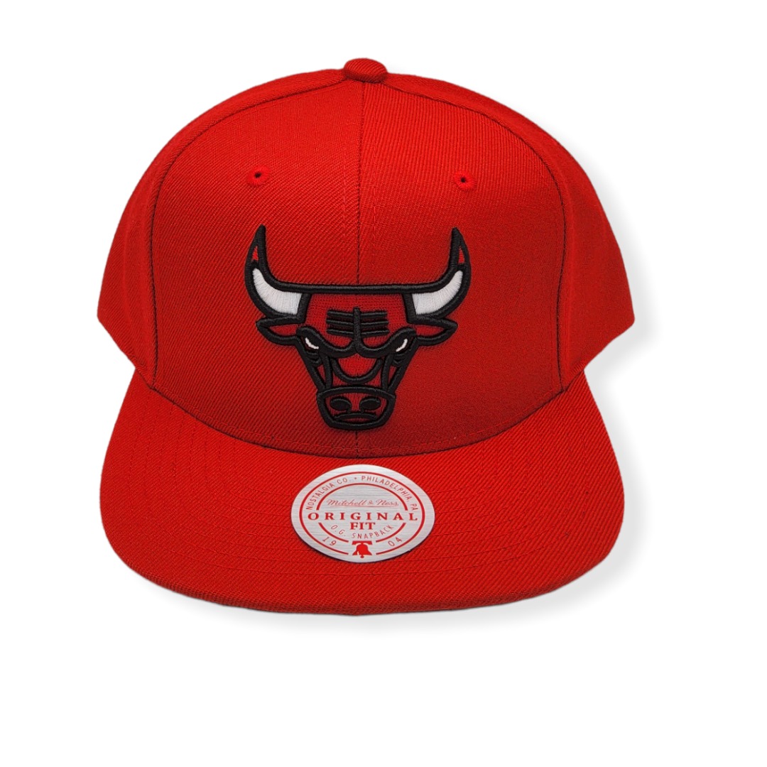 Mitchell & Ness Chicago Bulls Team Ground 2.0 Red Adjustable Snapback Hat Cap