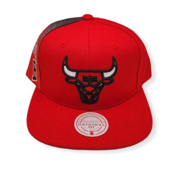 Mitchell & Ness Chicago Bulls Tapestry Adjustable Snapback Hat Cap