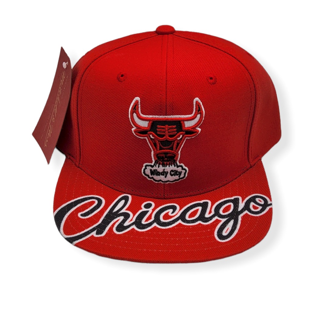 Mitchell & Ness Chicago Bulls Swingman Pop Red Adjustable Snapback Hat Cap