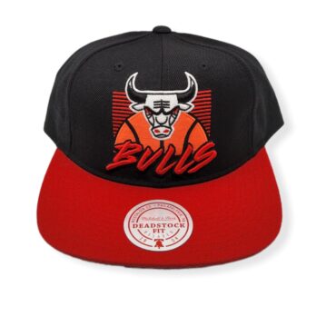 Mitchell & Ness Chicago Bulls Retro Stack Deadstock Hardwood Classics Adjustable Snapback Hat Cap