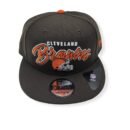 New Era Cleveland Browns 9Fifty Retro Script Adjustable Snapback Hat Cap
