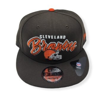 New Era Cleveland Browns 9Fifty Retro Script Adjustable Snapback Hat Cap