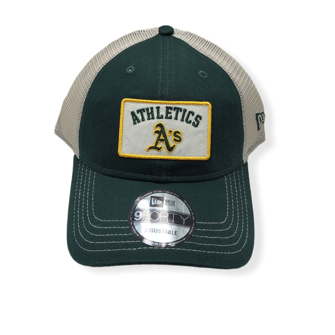 New Era Oakland Athletics 9Forty Trucker B1 Adjustable Snapback Hat Cap