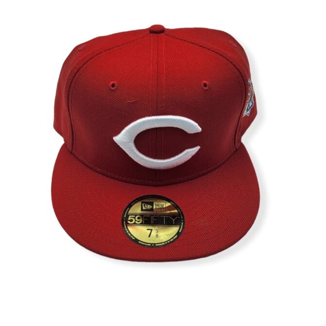 New Era Cincinnati Reds 59Fifty 1990 World Series Wool Fitted Hat Cap Size 7 5/8