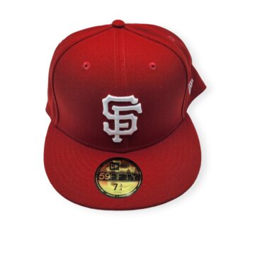 New Era San Francisco Giants 59Fifty Basic Red Fitted Hat Cap Size 7 3/4