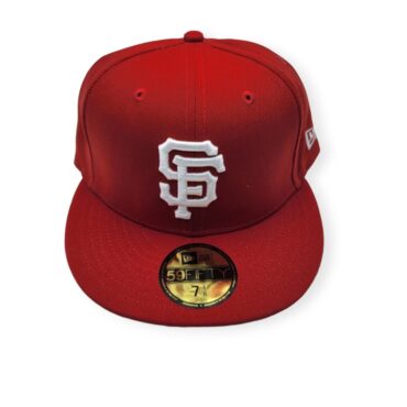 New Era San Francisco Giants 59Fifty Basic Red Fitted Hat Cap Size 7 1/8